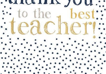 Best Teacher Cards-McMillan Cards-Lot 39 Store & Cafe