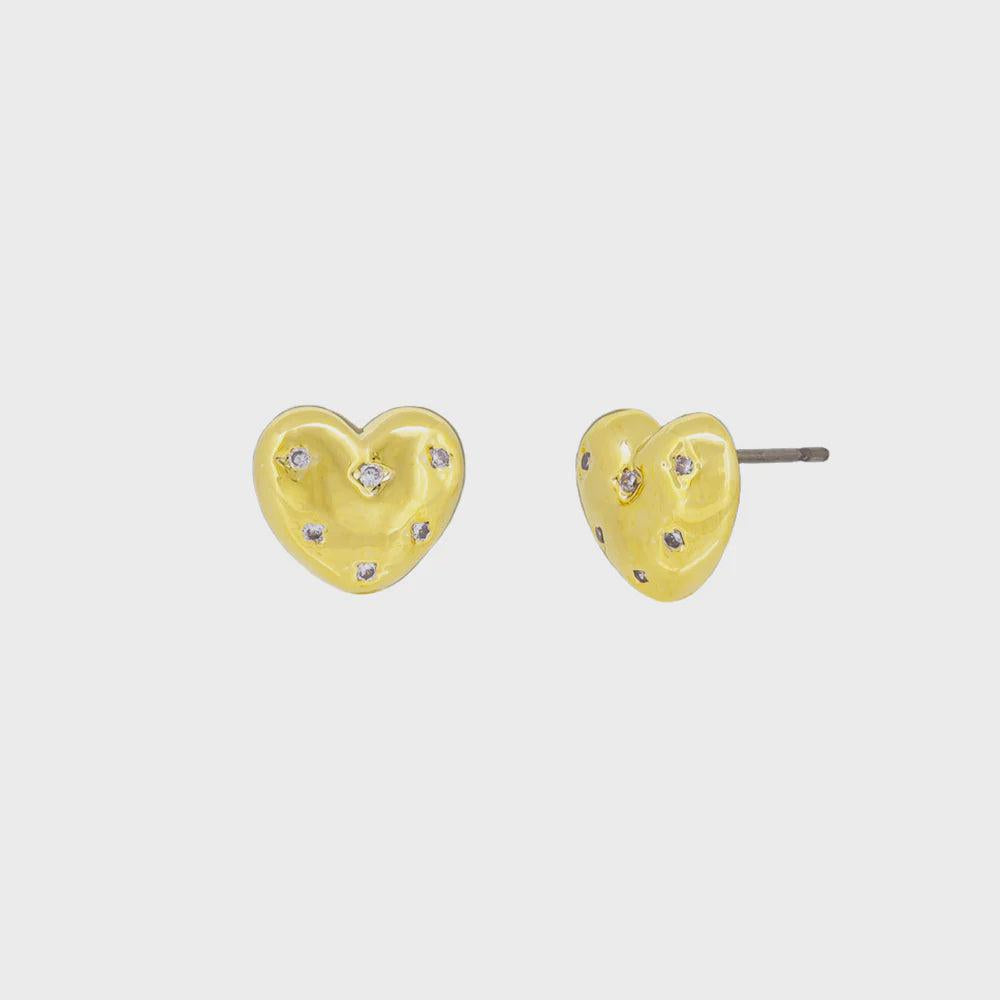 Eponine Heart Studs-Jolie & Deen-Lot 39 Store & Cafe