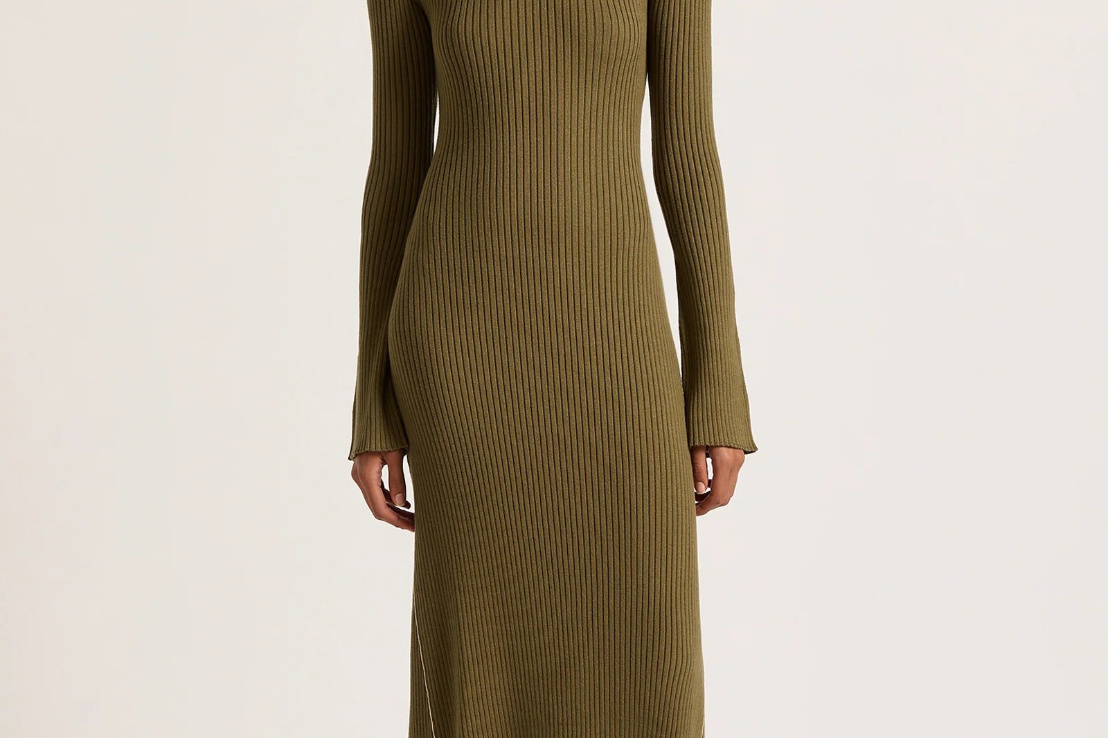 Gaia Knit Maxi Dress - Olive-Nude Lucy-Lot 39 Store & Cafe