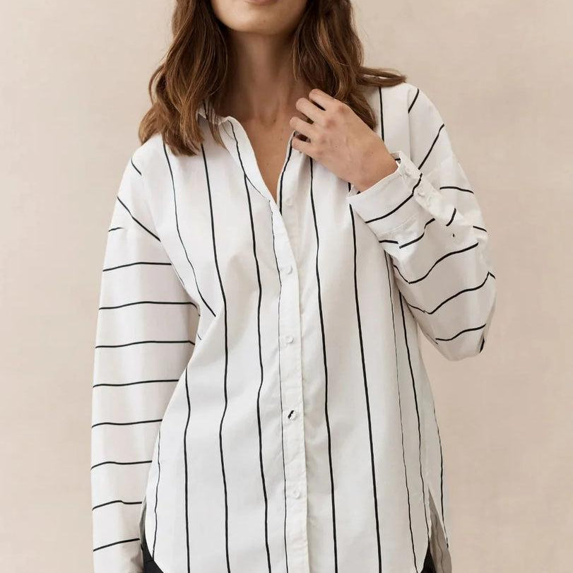 Yuki Stripe Shirt-Little Lies-Lot 39 Store & Cafe